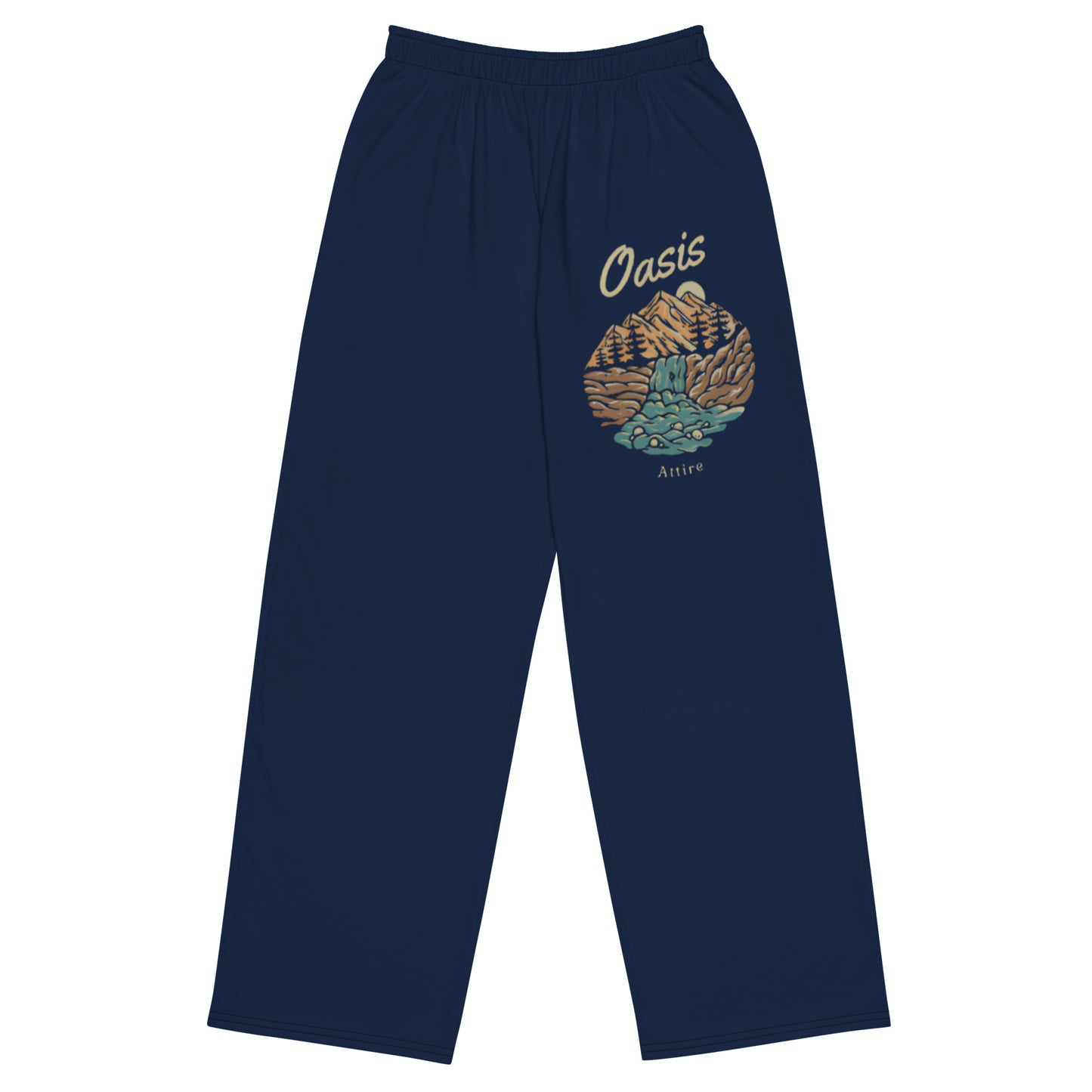 Oasis All-over print unisex wide-leg pants