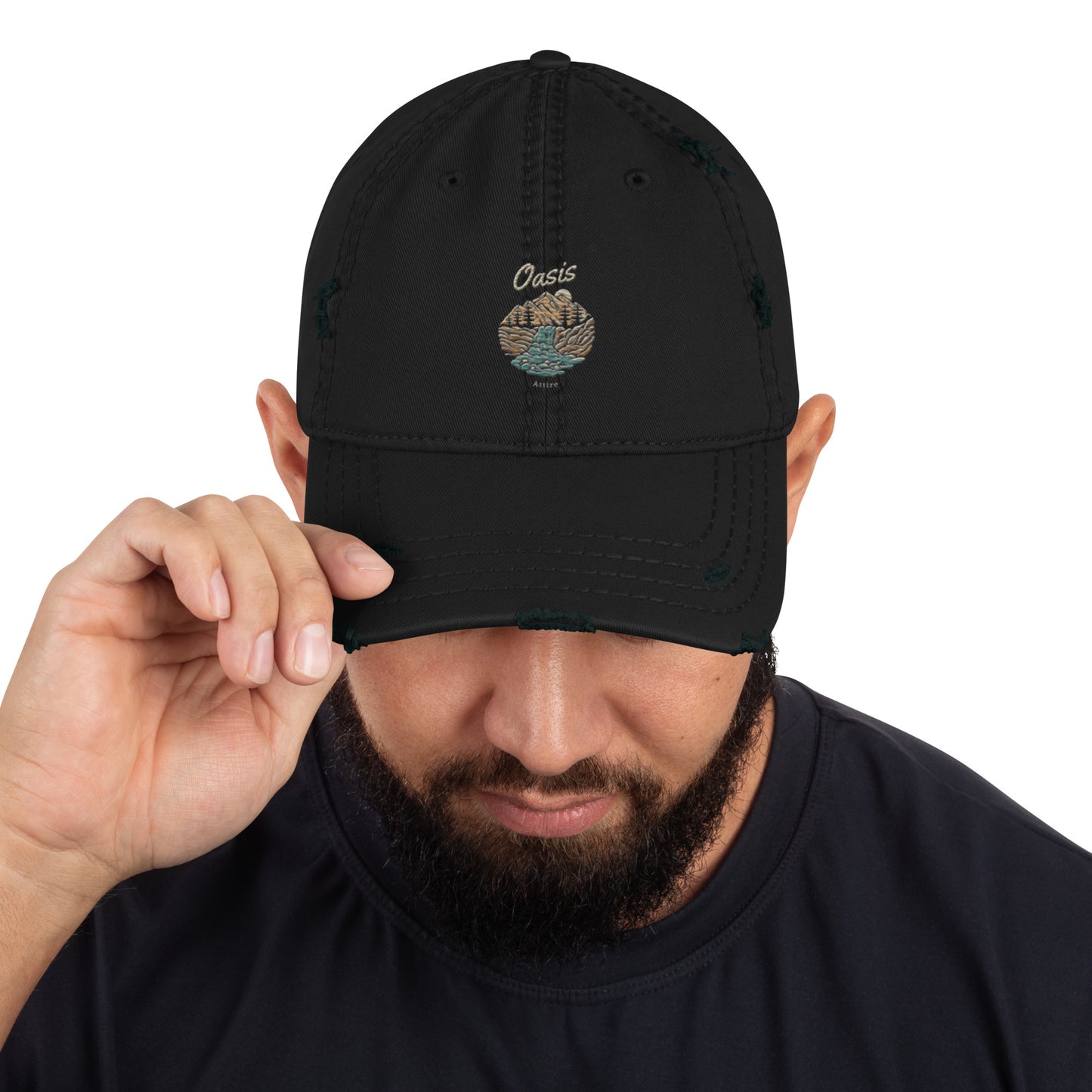 Oasis Distressed Dad Hat