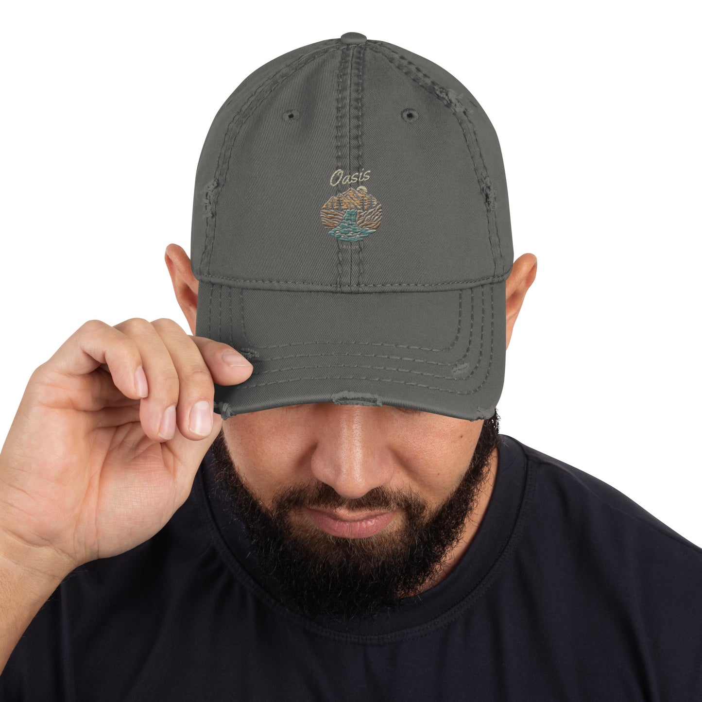 Oasis Distressed Dad Hat